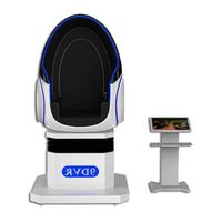 Simulateur de jeu de course de vélo 9D VR Egg Chair, machine d'arcade, équipement de divertissement mobile d'intérieur pour les centres commerciaux