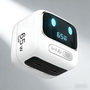 Productos de moda: Pantalla con tecnología IA, cargador USB-C 2C1A, cargador de viaje de 65 W con tecnología GaN, certificado UL, FCC, CE, PD 3.0 - Product Image 1