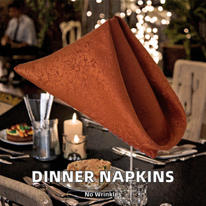 Modern Square Polyester Dinner Cloth Table <strong>Napkins</strong> Handmade Washable Square for Home <strong>Wedding</strong> Party or Airplane Banquet Events - Product Image 5