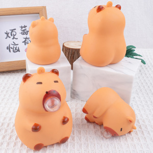 Cute Capybara Bubble Popper Squeeze <b>Toy</b> PVC Animal Stress Relief Sensory Fidget Kawaii Squishy <b>Desk</b> Decor Novelty - Product Image 4
