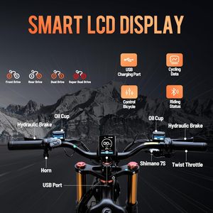 Stylish Urban Step-Through Fat Tire <b>Electric</b> Bike High Performance 52V 60Ah <b>Electric</b> Bicycle For Daily Commuting Adventure - Product Image 4