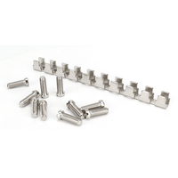 Pont fixe FBI 10-15 pour borniers de 15 mm, barre de raccordement à 10 positions pour connecteurs de borniers modulaires sur rail DIN
