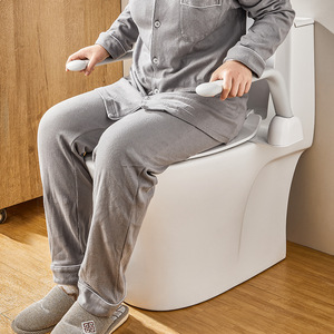 Barra de Agarre Antideslizante para Inodoro sin Perforaciones, Pasamanos de Seguridad para Personas Mayores, Soporte para Asiento de Inodoro, Agarradera de Asistencia - Product Image 3