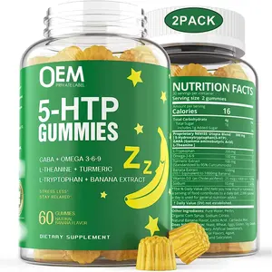 Suplemen pereda kecemasan tidur Gummies mendorong relaksasi Vitamin tidur mendalam Melatonin Gummy