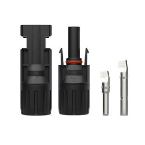 Солнечный разъем DC1000V IP67 Водонепроницаемый фотоэлектрический разъем мужской и женский Быстрый соединительный материал PPO - Product Image 1