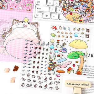 3 adesivi Per confezione casa della scena in miniatura creativa serie Munchkin adesivi 3d - Product Image 3