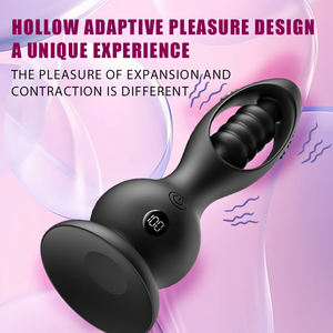 Delove Fernbedienung LED-Anzeige Vibrierender Analplug G-Punkt Vibrator Prostata-Massagegerät Analsex-Spielzeug für Männer und Frauen - Product Image 2