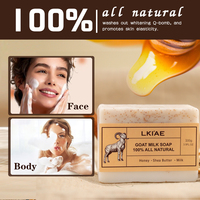 Savon blanchissant ODM/OEM Knuckle Strong, élimine les taches brunes, huile de coco hydratante, apaisant pour la peau, lait de chèvre naturel, savon blanchissant pour le corps