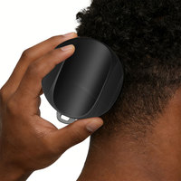 Brosse à cheveux bouclés en silicone pour hommes, peigne à dreadlocks noir, outil de massage du cuir chevelu, brosse coiffante multifonction