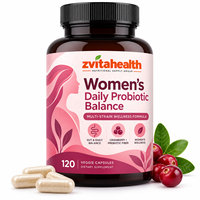 Probiotiques pour femmes en marque blanche avec D-Mannose, enzymes prébiotiques à la canneberge en capsules pour l'équilibre urinaire et du pH