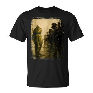 T-shirt Frog Protest per uomo e donna, design grafico nero - Product Image 1