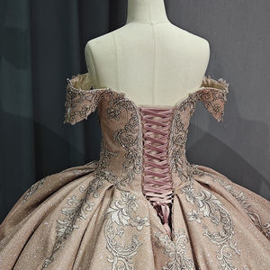 Jancember 6733 Crystal Sweetheart Off Shoulder Empire Ball Gown Vestidos de quinceañera - Product Image 6