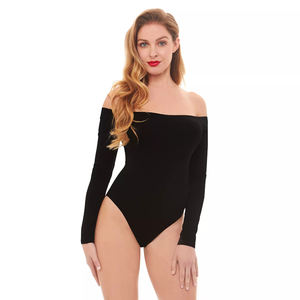 Lism Hot <span class=keywords><strong>Halloween</strong></span> Costume Une Pièce Serré À Manches Longues En Nylon Dames De L'épaule <span class=keywords><strong>Sexy</strong></span> Femmes Vêtements Personnalisé Noir Body - Product Image 4