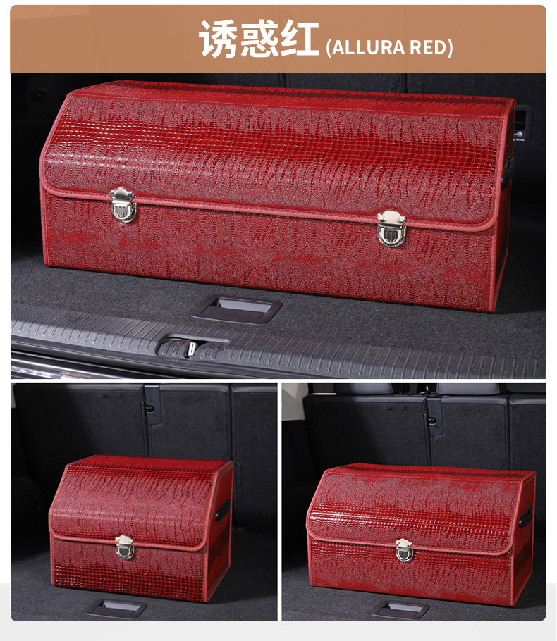 Crocodile leather red