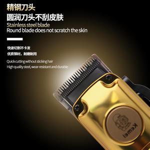 Tondeuse à cheveux électrique Kemei KM-510, corps métallique rechargeable, 7000-9000 tr/min, usage professionnel en salon - Product Image 4