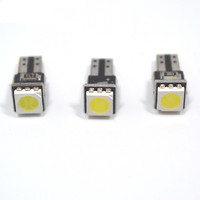 Ampoule LED de tableau de bord FSYLX 5050 1SMD T5 Wedge, lumière blanche Canbus pour voiture, éclairage intérieur du tableau de bord, lampes latérales de véhicule, DC 12V T5 T10 LED