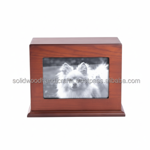 Caja de urna de madera para cenizas de mascotas, urnas de cremación de madera para cenizas de gatos y perros, urnas de recuerdo a bajo precio - Product Image 1