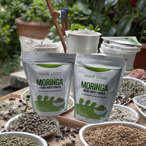 Mezcla de Hoja de Moringa Orgánica Ceremonial y Matcha de Marca Propia en Polvo con Vitaminas, Grado Alimenticio, Impulso de Energía - Product Image 2