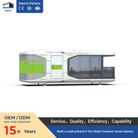SQXC Maison Capsule de Camping Moderne de Luxe, Capsule Spatiale Préfabriquée en Acier, Système Intelligent, Chambre Conteneur Écologique