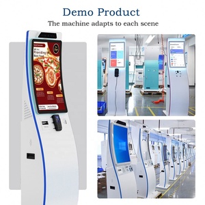 New Design 23.6'' 32'' Curved Touch Screen Payment Terminal <b>Printer</b> Code <b>Scanner</b> Card Reader Self Service Kiosk for Hospital - Product Image 5