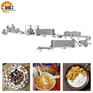 Machine de fabrication de <span class=keywords><strong>cornflakes</strong></span> Machine à céréales croustillante extrudée à grande échelle Machine à flocons de maïs grillés - Product Image 4