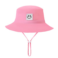 2 Piezas de Sombrero para Bebé con Cara Sonriente, Gorro de Pescador para Niños y Niñas de 0 a 5 Años, Protección Solar UPF 50+, 100% Algodón, Casual