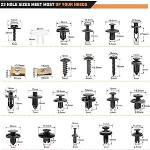 Fb 750 Pcs <b>Car</b> Retainer Clips Kit Nylon <b>Push</b> Rivets Bumper Fasteners Body Repair Tools - Product Image 2