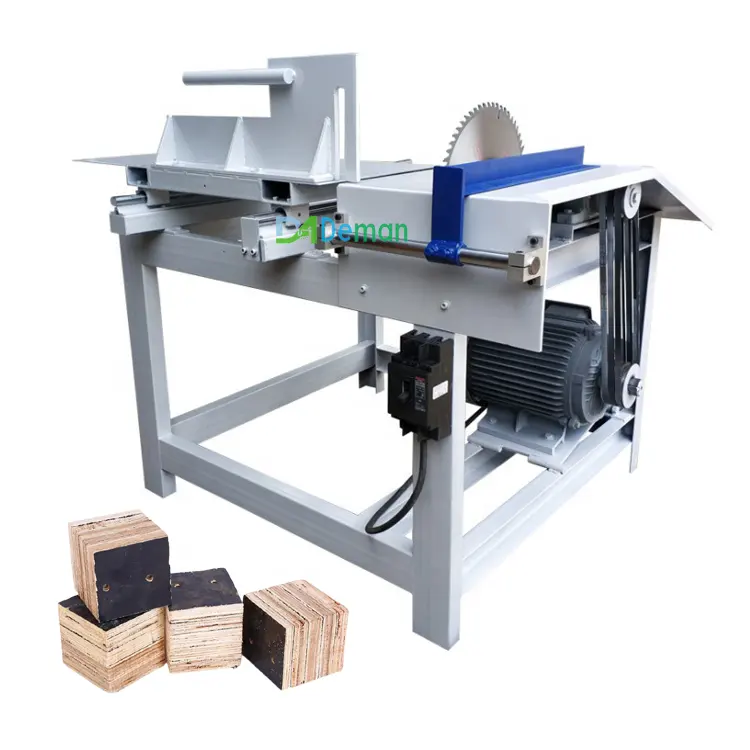 Stofvrij Vierkante Hout Zagen Snijmachine Pallet Voet Pier Cutter Maker Houten Pier Making Machine Voor Houten Pallets