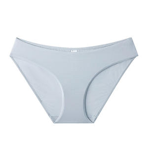 Tanga de Seda de Hielo de Color Sólido, de Tiro Bajo, Cómoda, Transpirable, Sin Costuras, Elástica, Ajustada a la Cadera, Cintura Personalizada, Alta Calidad - Product Image 4