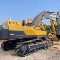 Excavatrice sur chenilles Volvo EC480D d'occasion fiable, 48 tonnes, moteur, pompe, moteur électrique et boîte de vitesses Volvo d'origine, profondeur de fouille 9,1 m
