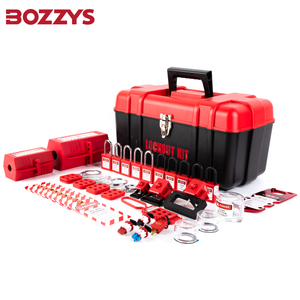 BOZZYS High-Capacity Affordable Safety Personal <strong>Lockout</strong> Toolbox With Plastic Locks And Electrical <strong>Lockout</strong> Tagout Assortment - Product Image 5