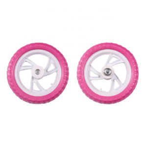 Tricycle pour enfants de couleur violette Roue en mousse PU avec jante en PVC à fleurs Vélos pour enfants, vélo d'équilibre Frein à patin HONG <span class=keywords><strong>TENG</strong></span> Plastique/pvc Polissage - Product Image 5