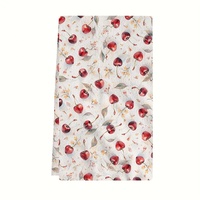Op maat bedrukte microvezel handdoek 40x60cm, absorberende theedoek voor de keuken, fruitmotief, voor thuisgebruik