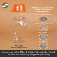 Pot à noix en forme de chapeau de qualité supérieure, transparent, vide, en plastique PET, récipient de stockage alimentaire pour pistaches, noix de cajou, amandes, chocolat, biscuits