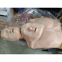 Maniquí de RCP KyrenMed, Simulador de RCP Portátil Mini para Adultos y Niños, Medio Cuerpo Humano para Entrenamiento de Enfermería