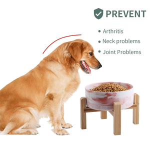 New Design Pet Food Bowl 400ml 850ml Pet Feeding With Wood <b>Stand</b> Bowl Ceramic Dog <b>Cat</b> Bowl - Product Image 2