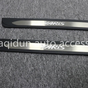 โรงงานขายส่ง KQD ขายดี คุณภาพสูง แผ่นกันรอยขอบประตูรถยนต์ พร้อมไฟ LED สำหรับ Toyota Yaris ปี 2018 ขึ้นไป - Product Image 5