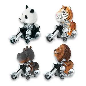超市用品展示盒6合1动物摩托车模型动物造型婴儿新奇小玩具