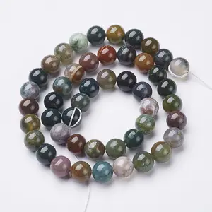 Pandahall 4mm 6mm 8mm 15~16 Inches Natural Round Obsidian Quartz Jade Howlite Jasper Agate Stone Beads