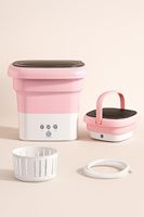 Mini Lave-linge Portable Entièrement Automatique à Chargement Frontal Électrique Alimentation Manuelle Usage Domestique Prise US Boîtier en Plastique