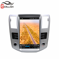 Tesla 12.8 pouces Android autoradio GPS Navigation pour Lexus RX RX300 RX330 RX350 RX400h pour Toyota Harrier 2002-2008 multimédia