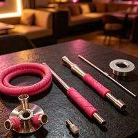 Chicha portable de luxe en acier inoxydable, exclusivement pour l'Europe et les États-Unis, avec coffret cadeau