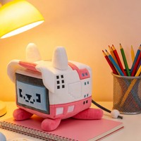 Peluche personnalisée unisexe de style pixel, robot de dessin animé en peluche douce pour enfants, cadeau, décoration de la maison