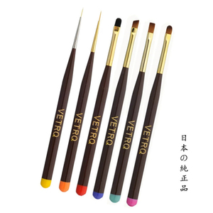 Pinceau à ongles japonais à pointe plate, manche en bois, poils synthétiques, pour liner, gel de photothérapie, peinture couleur, dessin floral - Product Image 5
