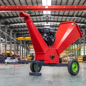 Broyeur à bois automatique avec moteur pour le déchiquetage et le paillage du bois - Product Image 1