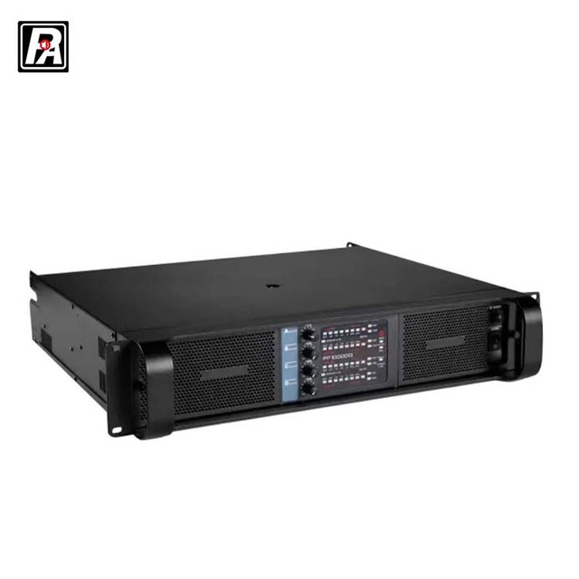 FP10000Q Professional 4-Channel Power Amplifier Metal Audio System with 4 & 8 Ohm Impedance Surround Sound Ready for Line Array