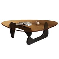 Table basse moderne en verre trempé transparent créatif, portable, pour salon et bureau à domicile