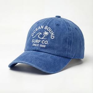 Custom 6 Panel Embroidery Logo Outdoor Baseball Caps <b>Vintage</b> Washed Cotton Unstructured Dad <b>Hats</b> - Product Image 2
