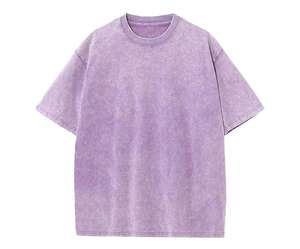 Büyüleyici 230g 100 pamuk sıkıntılı kısa kollu Retro tişört Batik yıkanmış omuz erkekler kadınlar için yüksek boş gevşek boy Fit - Product Image 4