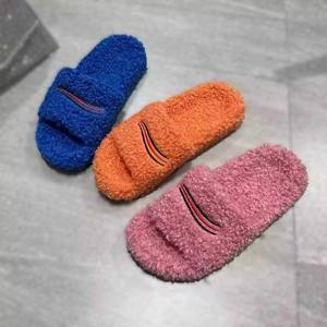 Piattaforme in <span class=keywords><strong>Pelliccia</strong></span> alla Moda per Ciabatte <span class=keywords><strong>con</strong></span> Ricami, Scarpe Calde e Comode - Product Image 3